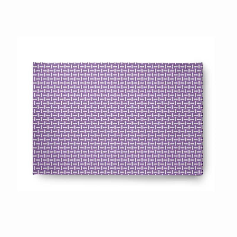Woven Stitch Soft Chenille Rug - 2' x 3' - Purple