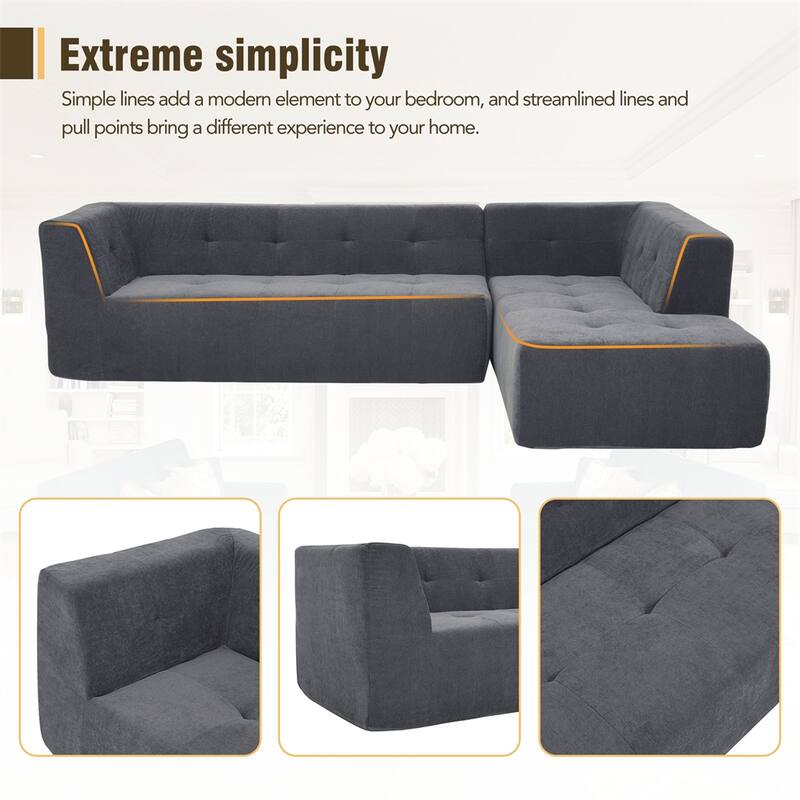 Modular L-Shaped Combination Minimalist Free Combination Sofa