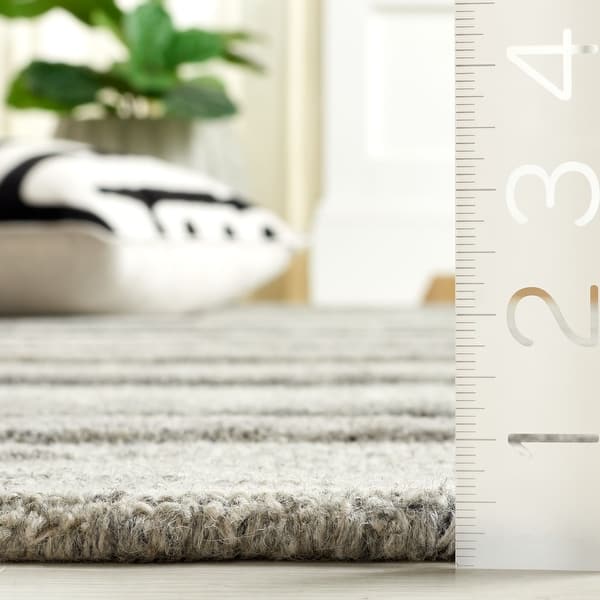 dimension image slide 0 of 2, SAFAVIEH Handmade Abstract Janet Modern Wool Rug