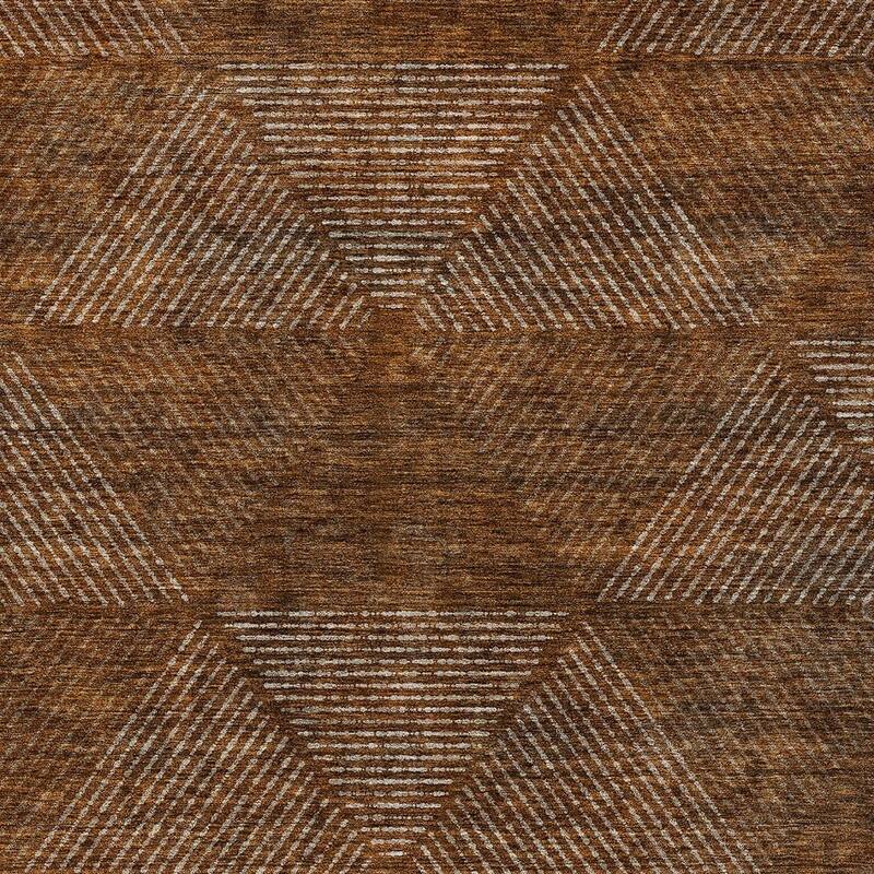 HomeRoots Geometric Transitional Rectangle Outdoor Rug