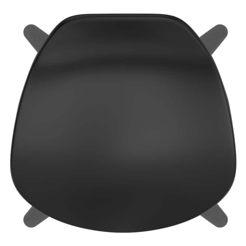 Curved Seat Counter Stool - 29.25" - Set of 2 - Black