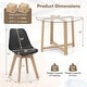 preview thumbnail 3 of 5, Gymax 5 PCS Dining Table Set for 4 w/ Solid Wood Legs Tempered Glass