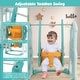 preview thumbnail 6 of 7, Toddler Slide and Swing Set with Extra-long Slide Height Adjustable Swing Basketball Hoop and Climber