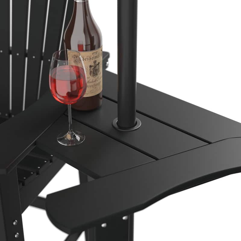 Modern Outdoor Bar Stools Set of 2 or 4 - with Ergonomic Adirondack Design, Durable HDPE Construction & Weather-Resistant