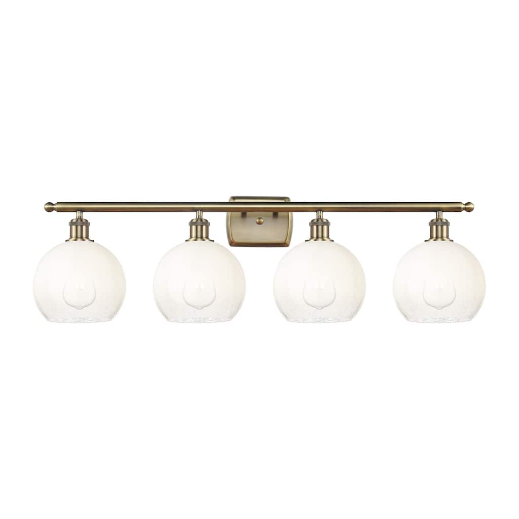 Innovations Lighting Endless Possibilities Ballston - Brookhaven Globe - 4 Light 38" Bath Vanity Light