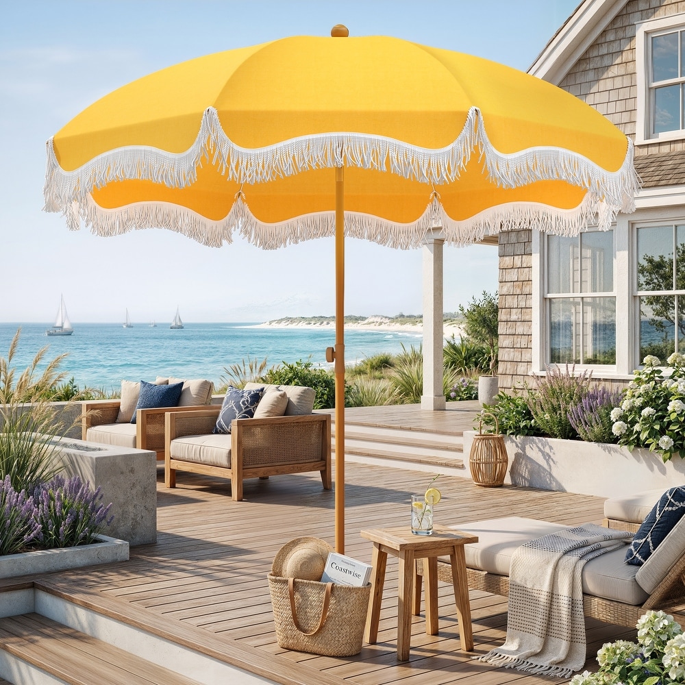 can a patio umbrella be used at the beach GDY 9 FT 32 LED Hula Thatched Tiki Umbrella, Hawaiian Style Umbrellas without Center Light for Patio Garden Beach Pool Backyard : Patio, Lawn & Garden Canopy Shape The 5 Best Beach Umbrellas,