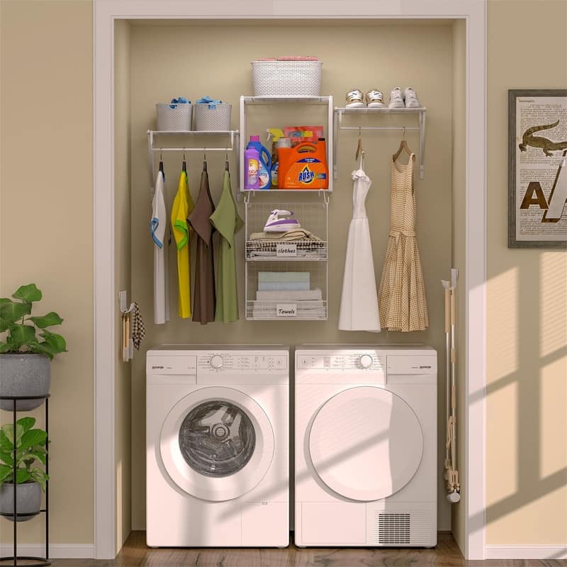 3 Pack Laundry Room Shelves Wall Mounted - 15.8"D x 11.8"W x 16"H