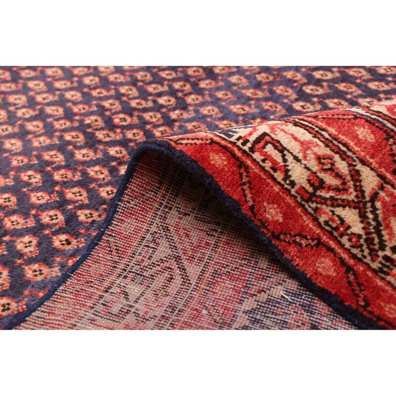 ECARPETGALLERY Hand-knotted Andelz Dark Navy Wool Rug - 4'3 x 6'8