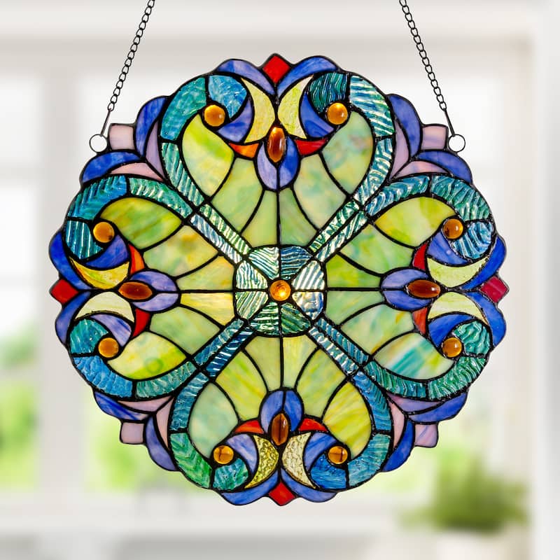 River of Goods Mini Halston Glass 12-inch Panel