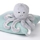 preview thumbnail 4 of 3, Lambs & Ivy Ocean Blue Plush Gray Octopus Stuffed Animal Toy - Inky