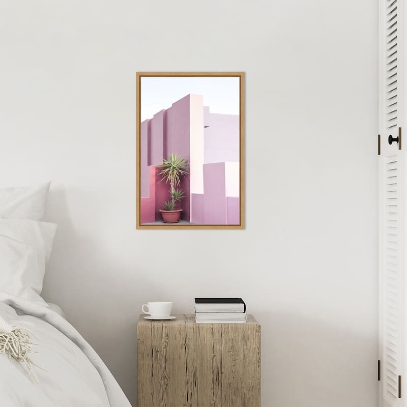 La Muralla Roja 4 by Kathrin Pienaar Framed Canvas Wall Art Print - Sylvie Natural