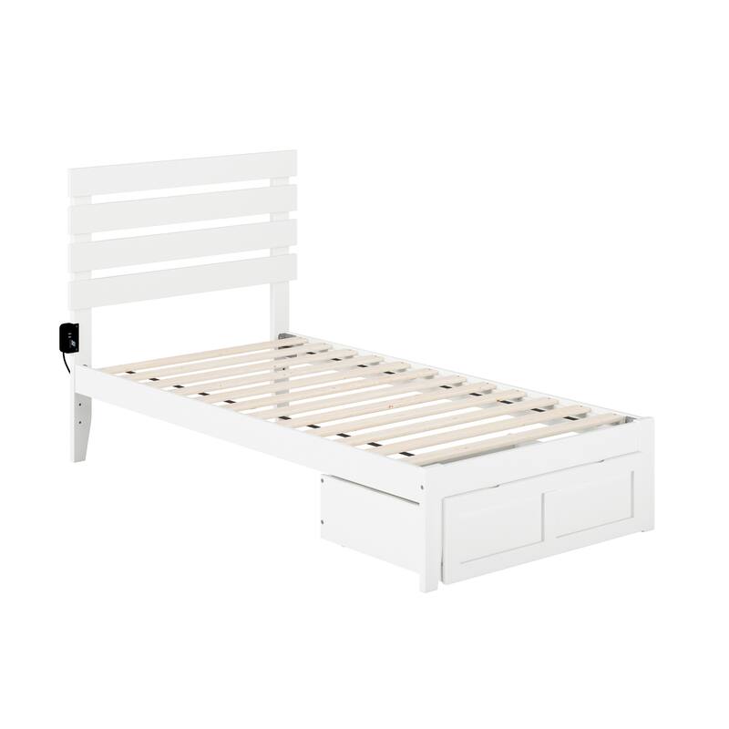 Oxford Platform Bed with Foot Drawer