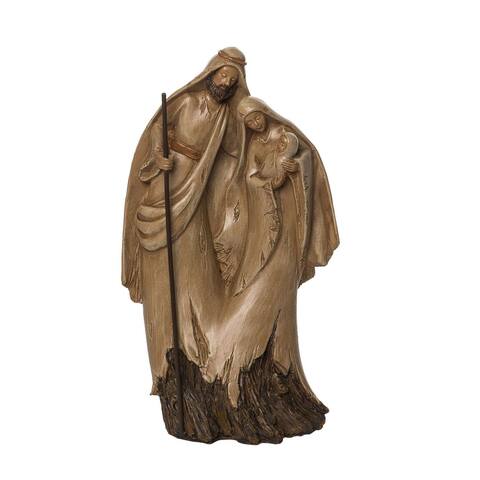 10" Brown Christmas Holy Family Nativity Scene Tabletop Decoration