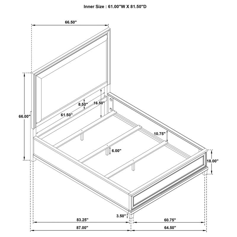 Pembroke Bedroom Set Washed Oak