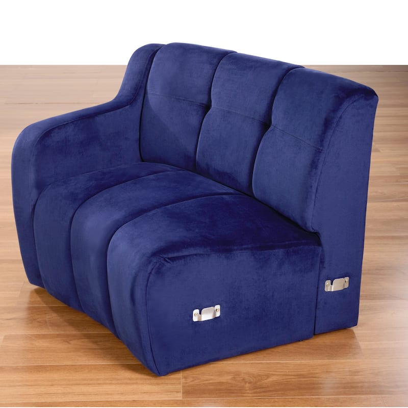 Velvet Curved sofa 3 Seats Symmetrical Modular legless sofa Corner Sectional Round couches - 127''