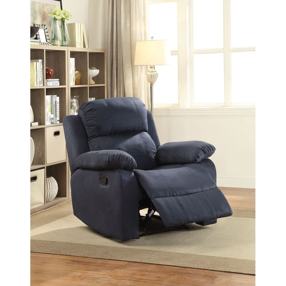 Dark blue recliner chair store