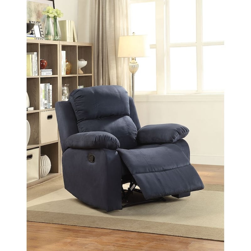 Luxurious Microfiber Motion Recliner, Pillow Top Armrest