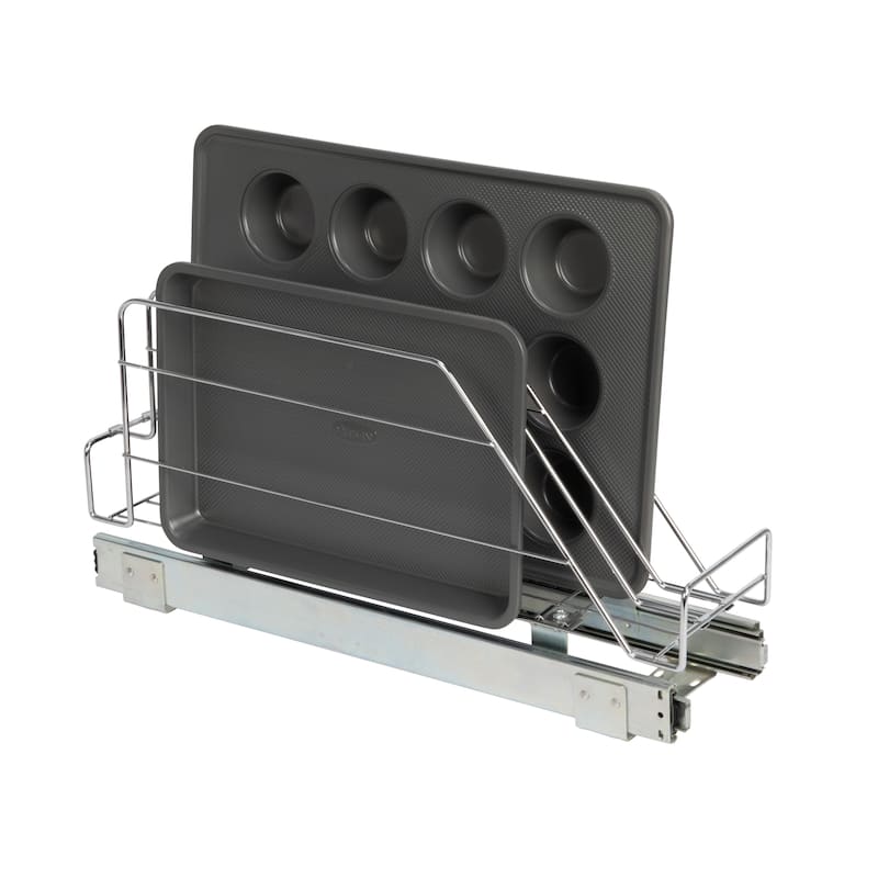 Household Essentials Chrome-Plated Steel Storage Organizer
