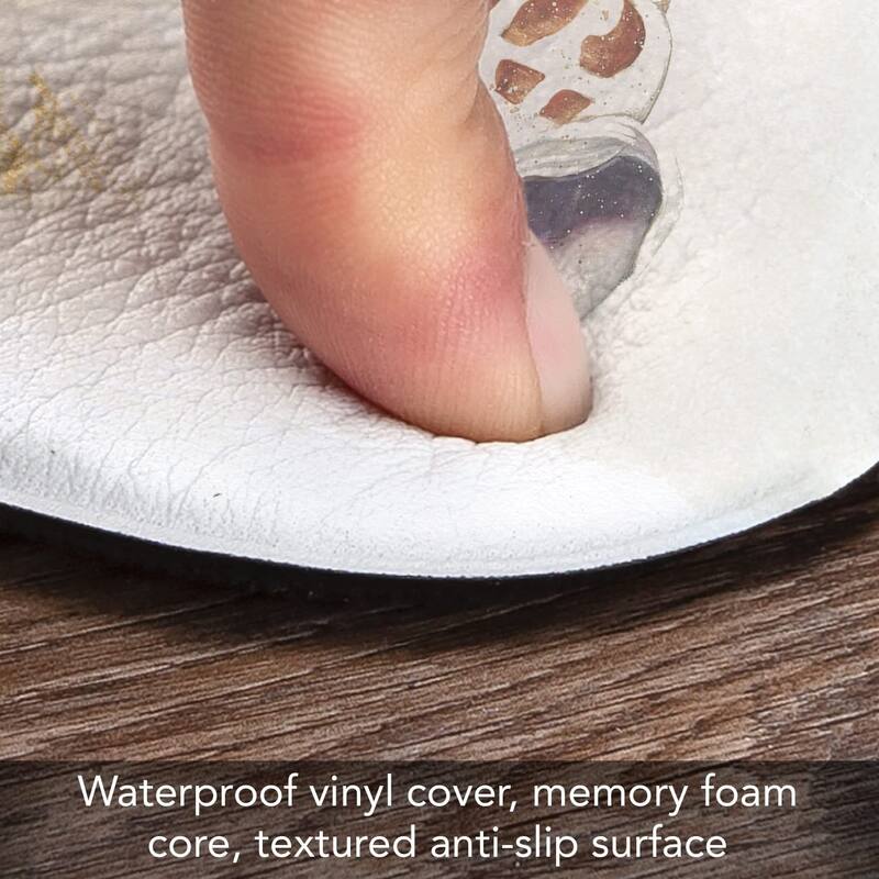 CounterArt Caribbean Seas 30” x 20” Decorative Vinyl Comfort Floor Mat, Manufactured in The USA, Waterproof, Easy to Clean