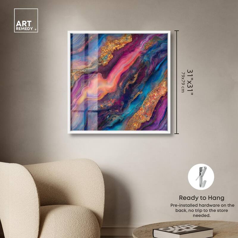 Glittering Spectrum III Shadowbox by Art Remedy