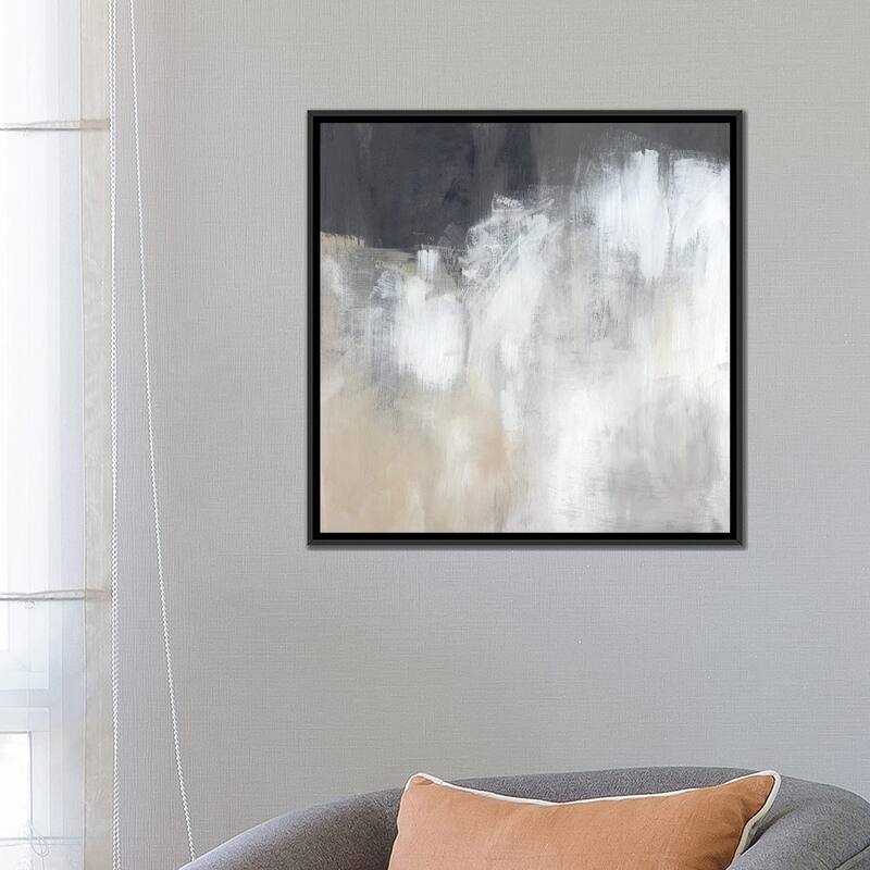 iCanvas "Neutral Abstract II" by Jennifer Paxton Parker Framed Canvas Print