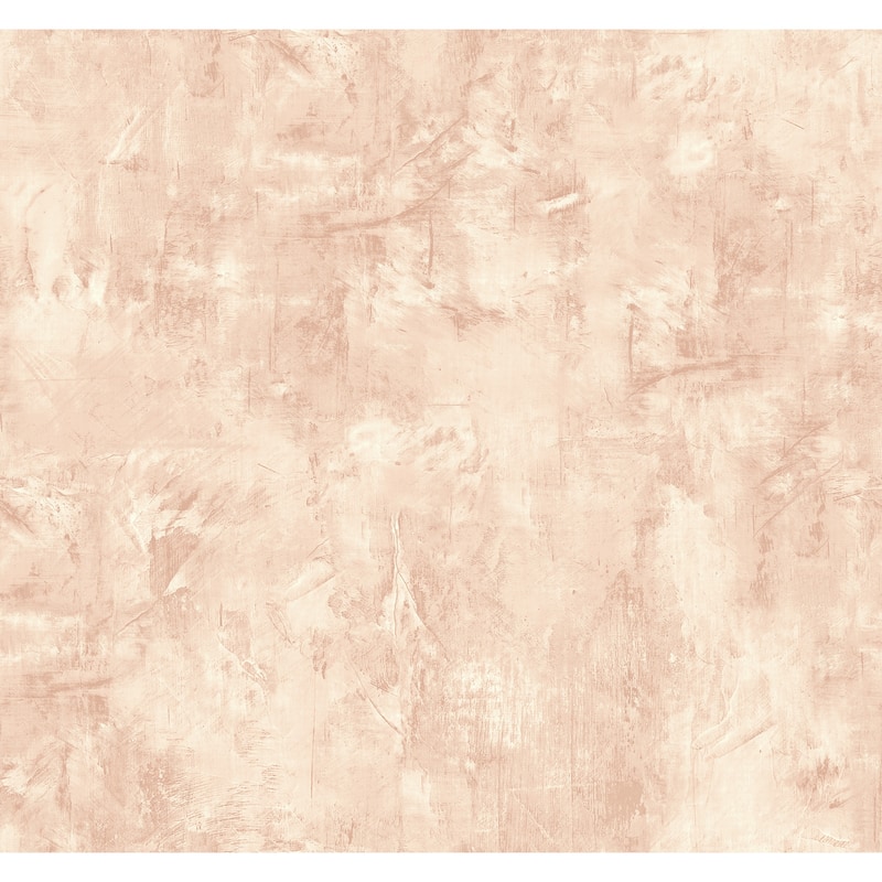 Seabrook Designs Faux Plaster Embossed Vinyl Unpasted Wallpaper - 27 in. W x 27 ft. L - Light Clay