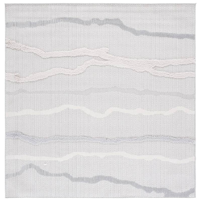 SAFAVIEH Trends Diana Modern Rug - 6'7" Square - Ivory/Grey