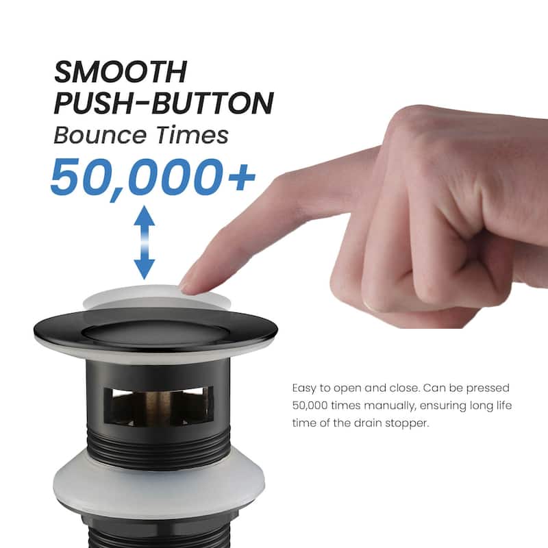 Pop Up Drain Stopper for Bathroom with Overflow