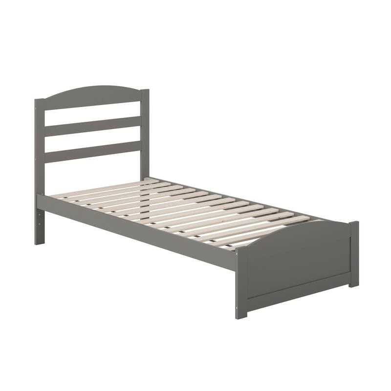 Warren Solid Wood Platform Bed with Footboard