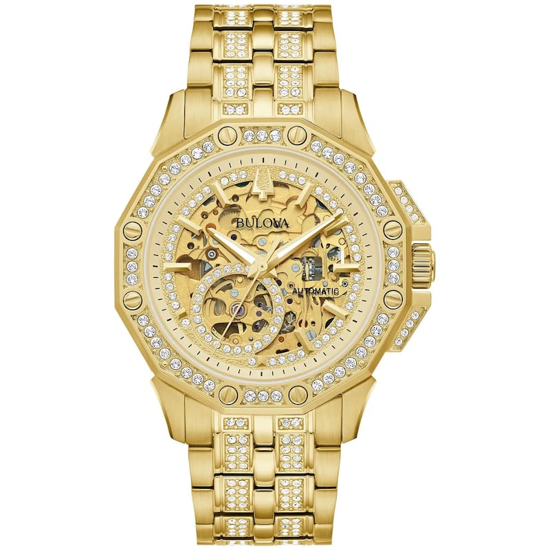Bulova Men's Octava Gold Dial Watch - 98A292 - 6 (36)