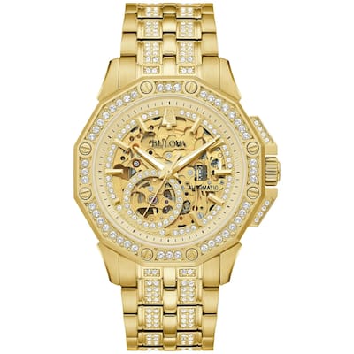 Bulova Men's Octava Gold Dial Watch - 98A292 - 6 (36)