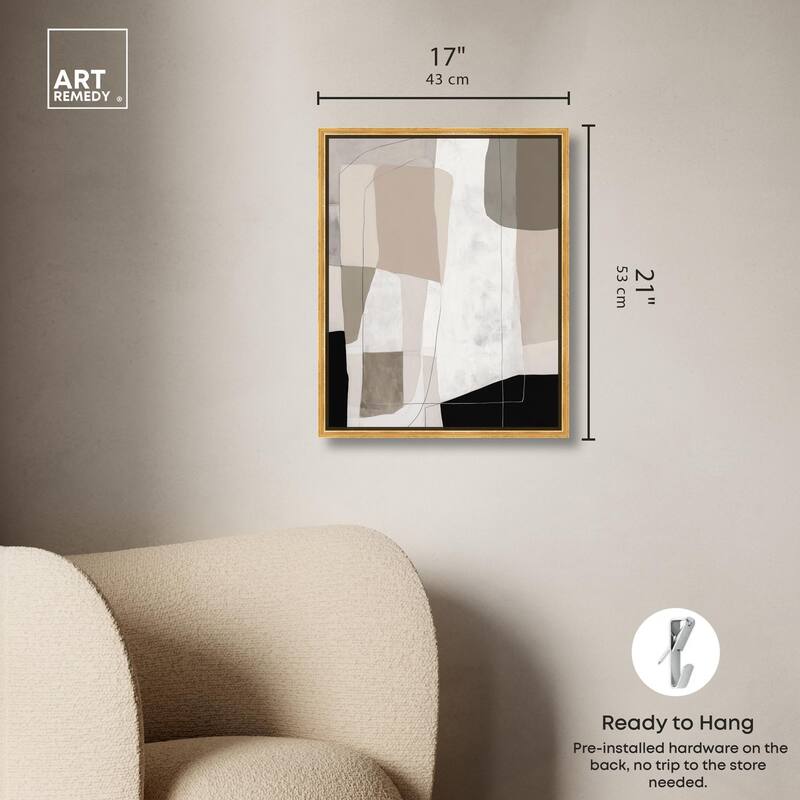 Neutral Forms II Canvas by Art Remedy