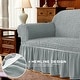 preview thumbnail 38 of 40, Subrtex 1 Piece Armchair Slipcover Seersucker Skirt Stretch Spandex Furniture Protector