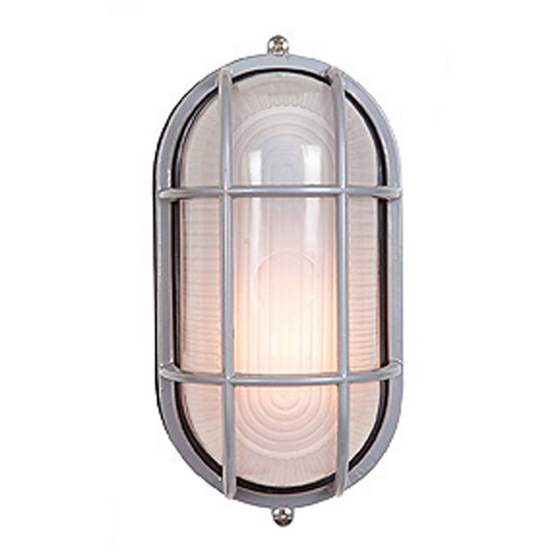 Access Lighting Nauticus Dual Mount - Wet Location Bulkhead - Satin Finish - Frosted Glass Shade - Incandescent