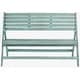 preview thumbnail 1 of 3, SAFAVIEH Outdoor Living Luca Beach House Blue Folding Bench - 48" x 23.6" x 31.5"