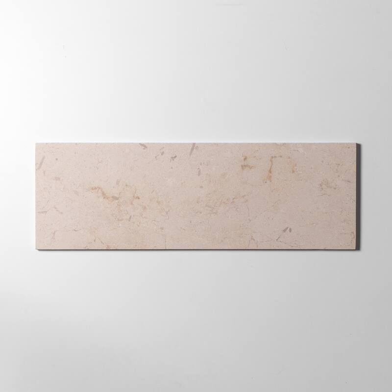 8 in. x 24 in. Tropical Vanilla Honed Marble Wall and Floor Tile