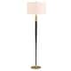 preview thumbnail 1 of 3, Uttermost Stowe Satin Black Floor Lamp