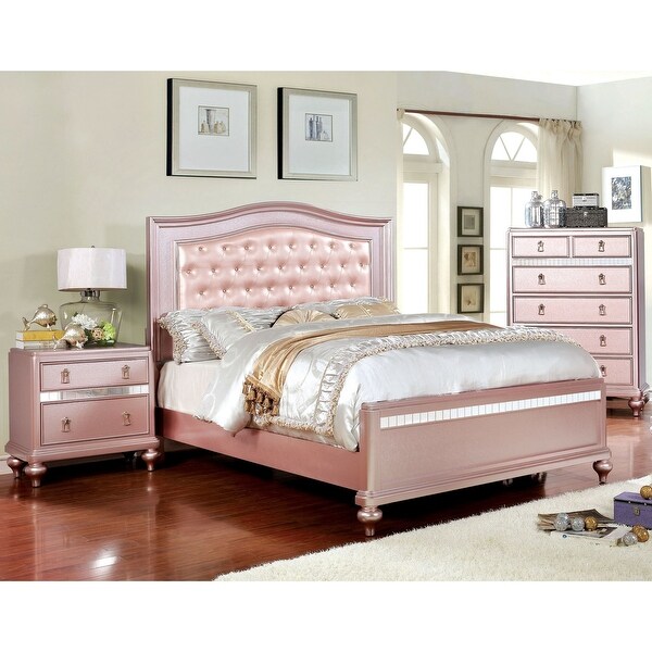 Silver orchid heston glam cheap grey velvet tufted panel bed