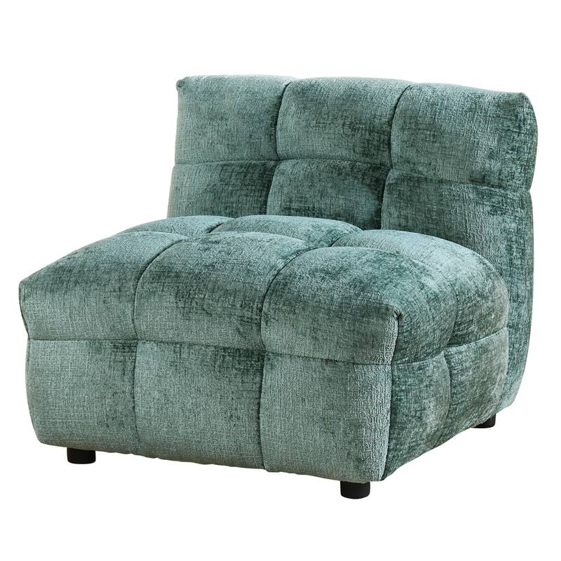 StyleCraft Amalfi Modular Armless Accent Chair - Aqua