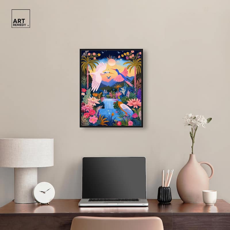 Waterfall Haven Canvas by Art Remedy