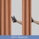 preview thumbnail 64 of 90, Linen Texture 100% Blackout Grommet Curtain Pair(2 panels)