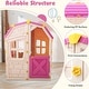 preview thumbnail 4 of 5, Foldable Kids Cottage Clubhouse w/ Penable Windows & Door