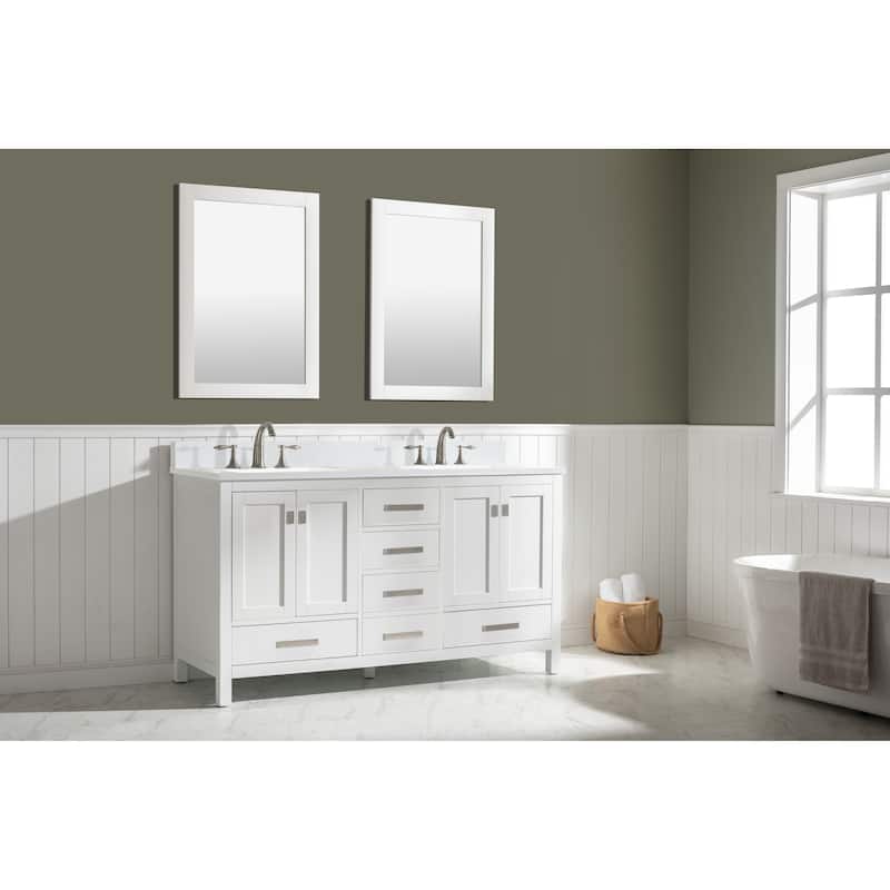 Valentino 60" Double Vanity in White