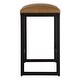 preview thumbnail 5 of 4, Solid Framed Counter Stool - 25.75" - Black and Brown