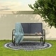 preview thumbnail 18 of 18, Outdoor Love-Seat Rocking Bench, Patio Glider, Textilene Fabric