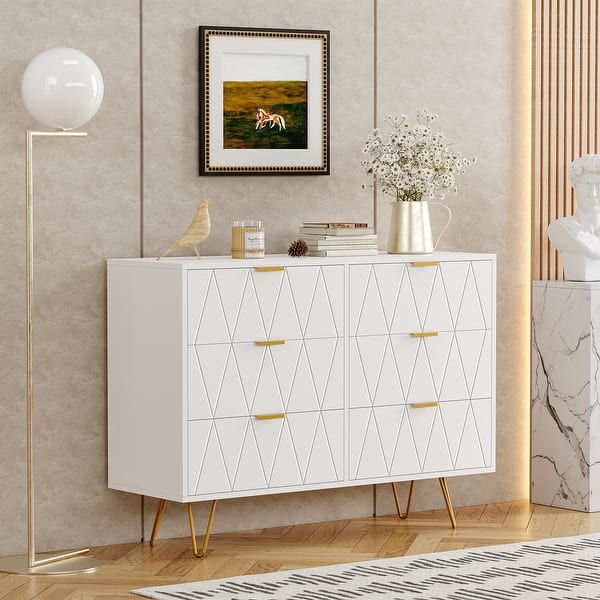 knee length dresses for ladies Dresser With Gold Finish Metallic Base
