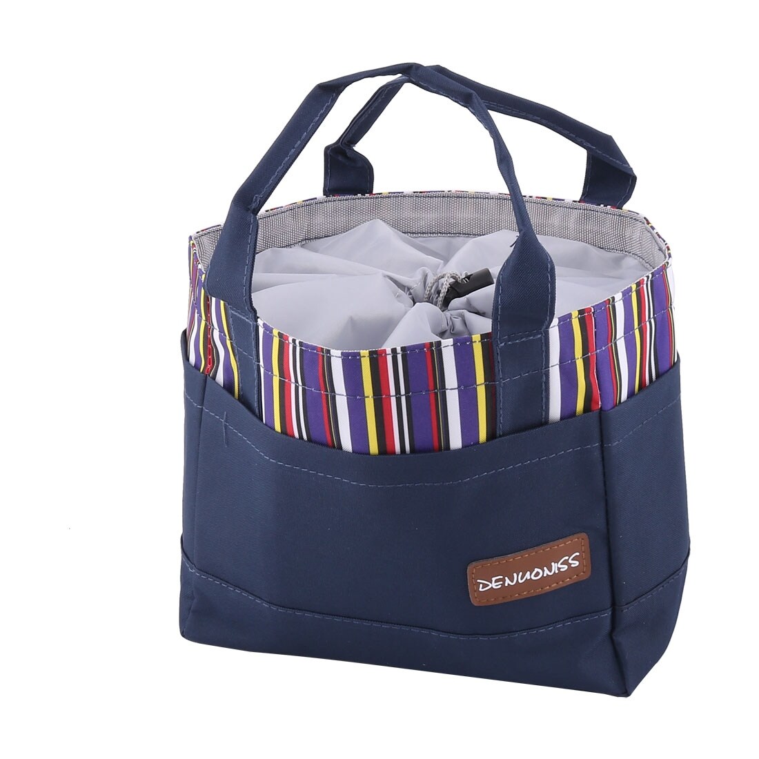 Shop Travel Outdoor Oxford Fabric Food Lunch Warmer Cooler Carry Tote Bag Navy Blue Free Shipping On Orders Over 45 Overstock 28960028