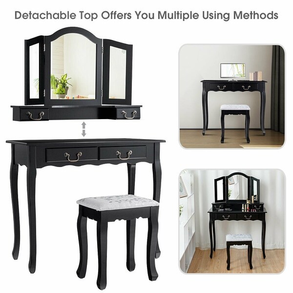 folding makeup vanity