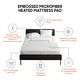 preview thumbnail 12 of 11, Sharper Image Embossed Microfiber Heated Mattress Pad