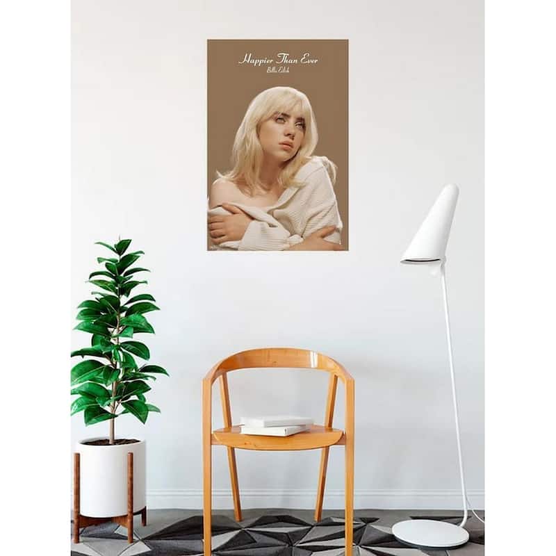 Billie Eilish Happier than Ever Art Poster - 24 x 36 Inch